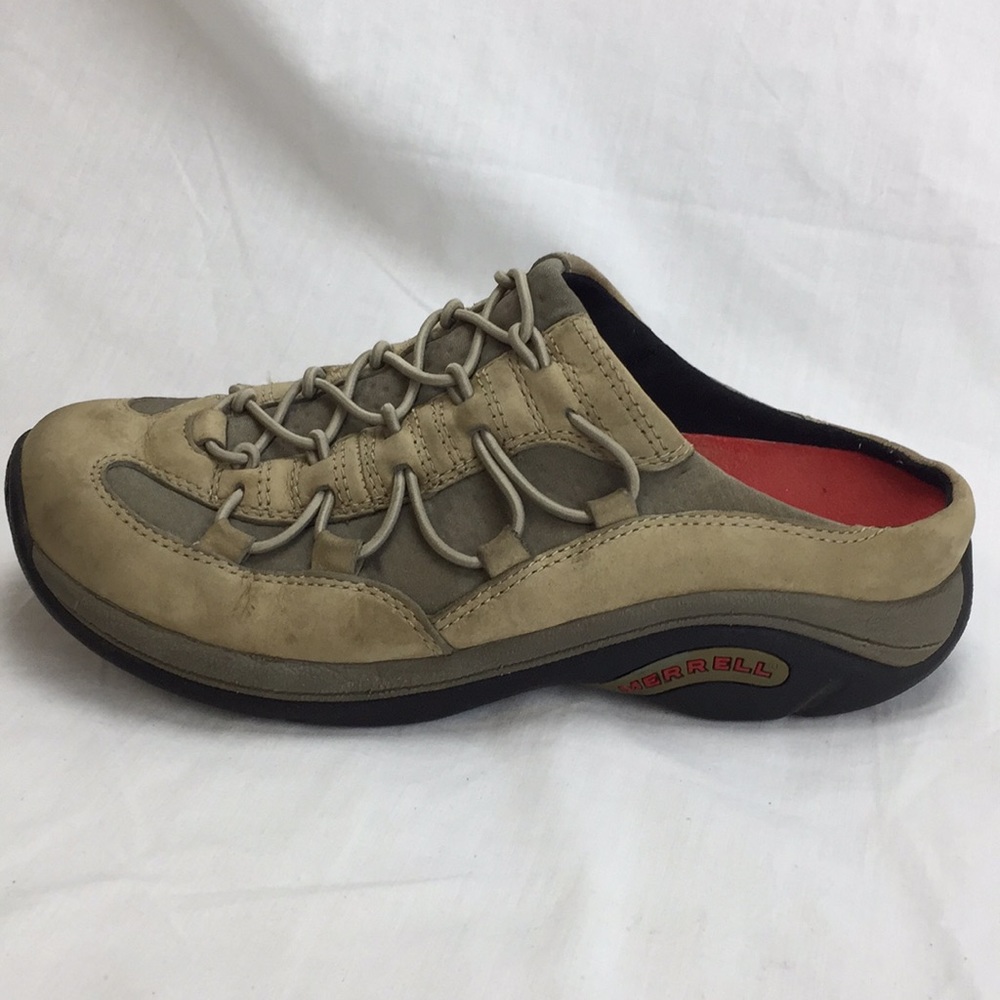 Merrell Cargo Net Slide WM Size 8.5 Taupe Shoes